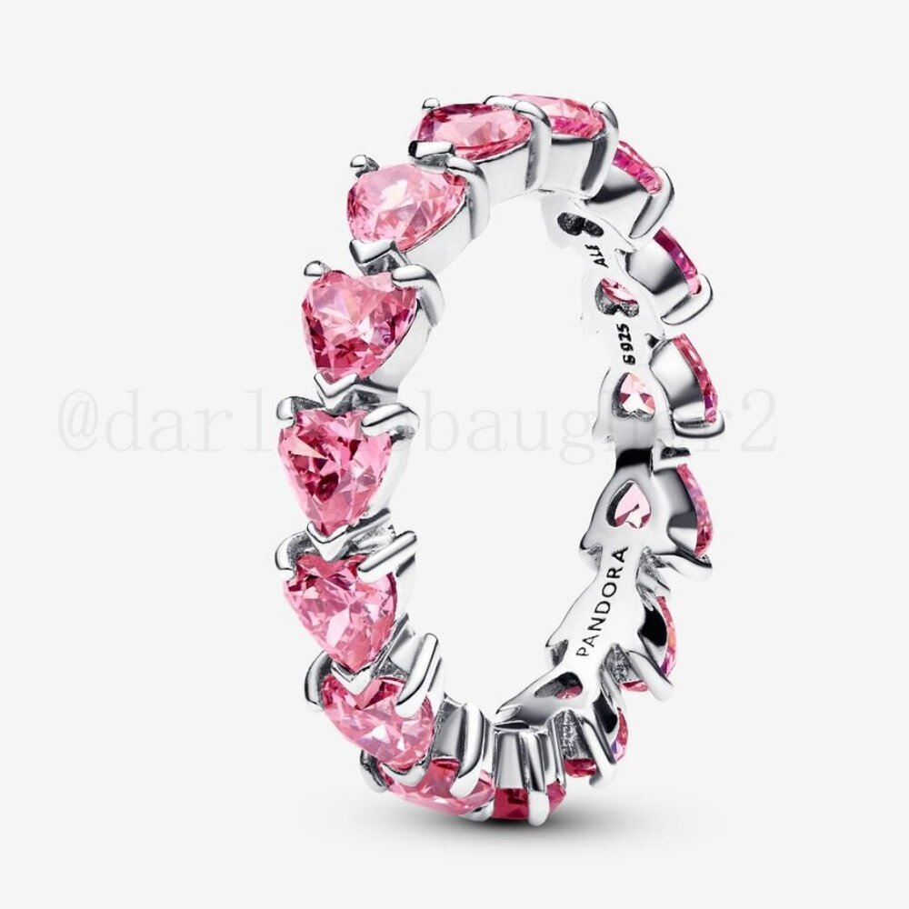 Pandora Band of Pink Hearts Ring